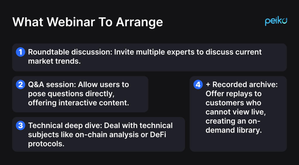 Expert webinars