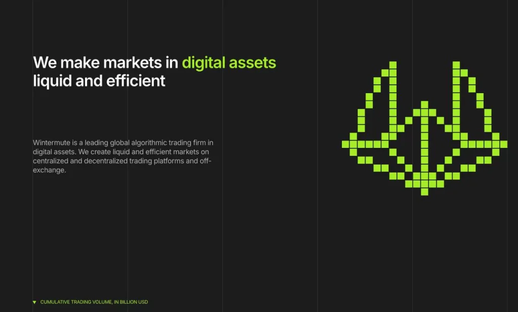 The Wintermute liquidity provider